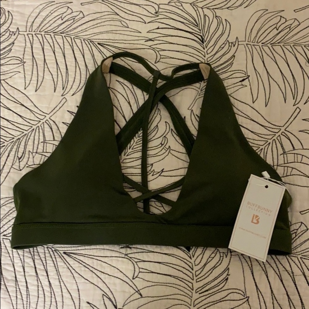 NWOT Buffbunny Helen Cross Bra XXL